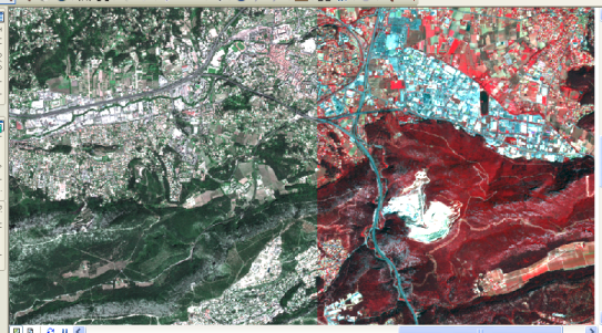 Beispiel für die Funktion "Spektralkonvertierung" Beispiel für die Funktion "Spektralkonvertierung"