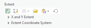 Extent control with without the Intersect and Union of Inputs buttons