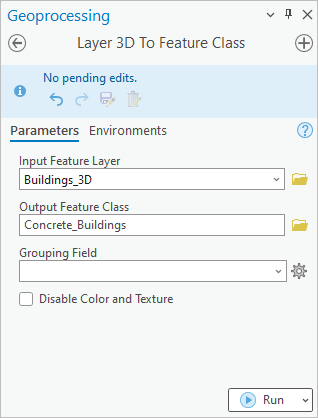 3D-Layer in Feature-Class (Geoverarbeitungswerkzeug)