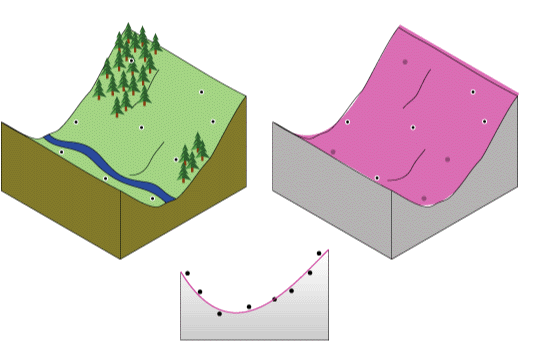 Geschwungene globale Polynominterpolation