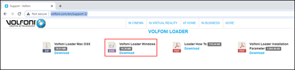 Volfoni Loader-Software für Windows herunterladen