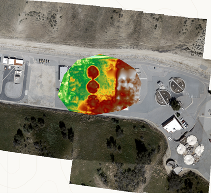 Ortho-Mapping-DTM definiert über das Masken-Polygon