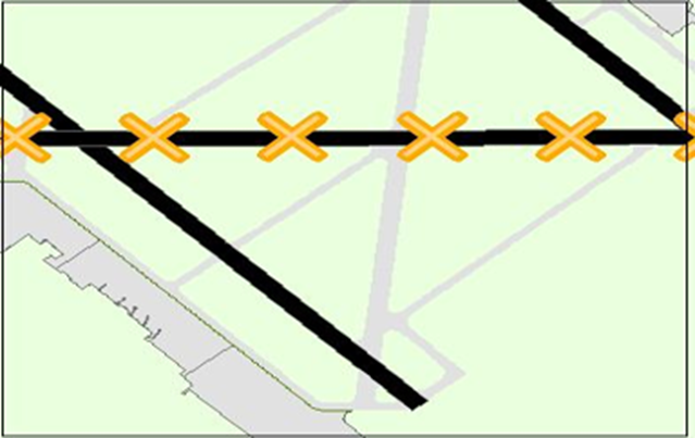 Aktualisiertes Diagramm mit geschlossener Landebahn