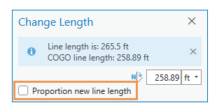 Neue Linienlänge proportional anpassen