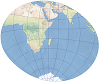Ein Beispiel für die schiefachsige Mercator-Kartenprojektion nach Laborde