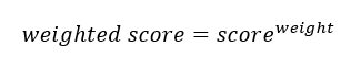 Multiplikative Gewichtung