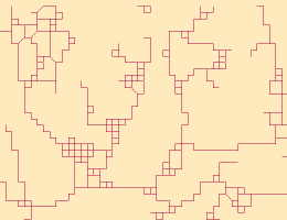 Aus Raster konvertierte Polylinien-Features