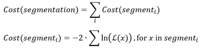 Formeln für Segmentierungskosten