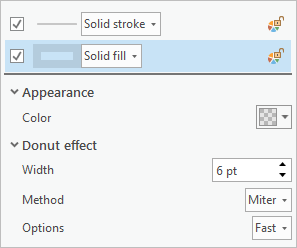 The Layers tab of the Symbology - Format symbol pane