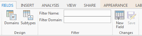 Filter by name or domain in fields view
