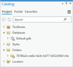 Catalog pane