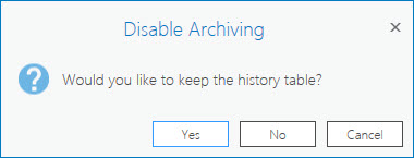 Disable Archiving