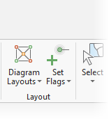 Layout group on the Network Diagram tab