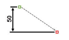 Vertical linear dimension