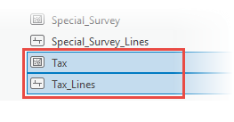 Parcel feature type