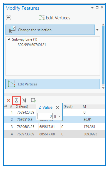 Update z-values.