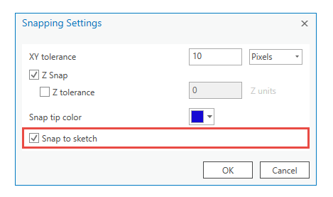 Snap to sketch