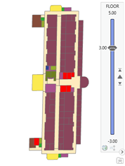 Animate the third floor plans using the range slider