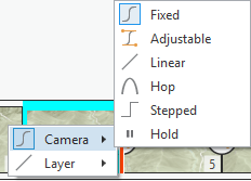 Available keyframe transition options