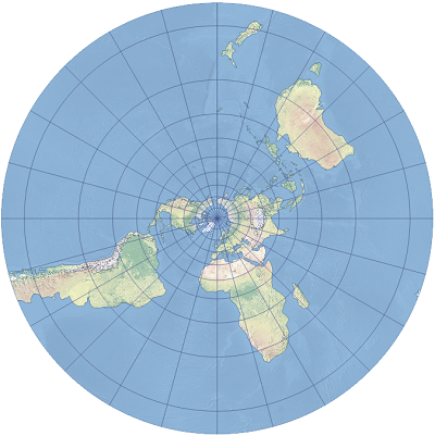 An example of the Ney modified conic projection