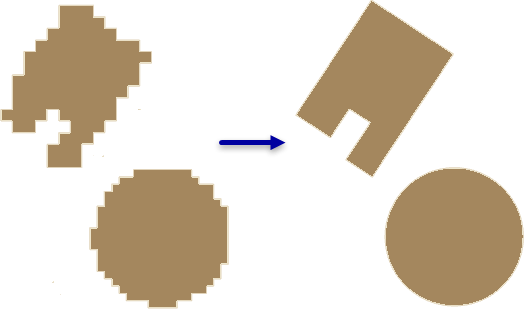 Regularized building footprints