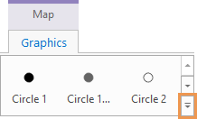 Symbol gallery on Graphics tab