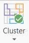 On selecting this option the control has a green check mark indicating the spatial clustering is on