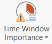 The blue bar at the bottom indicates that the time window property is set to low
