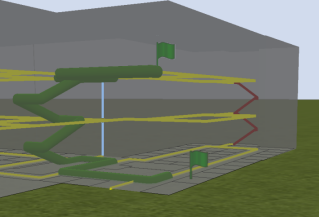 Three-dimensional network and route analysis