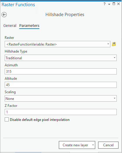 The Hillshade raster function allows you to set the Z factor in the Properties pane.