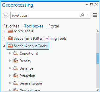 Accessing The Spatial Analyst Toolbox And Tools Arcgis Pro Documentation