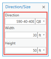 Direction/Size