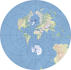 An example of the double stereographic map projection