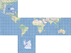 An example of the Cube map projection