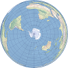 An example of the Lambert azimuthal equal-area map projection
