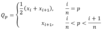 P-quantile formula