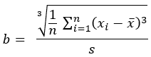 Skewness formula