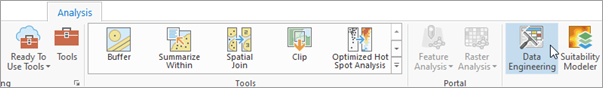 Data Engineering button on the Analysis ribbon tab