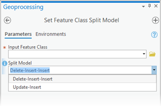 Set Feature Class Split Model