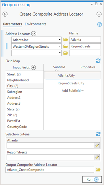 Create Composite Address Locator tool