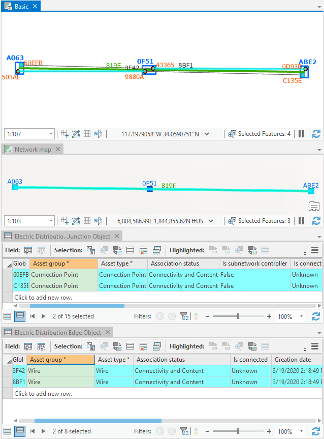 Apply to Maps command executed from the Basic diagram map.