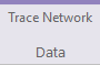 The Trace Network and Data contextual tab group
