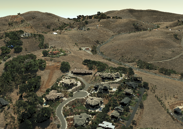An example of a point cloud scene layer