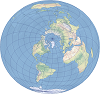 An example of the two-point equidistant map projection
