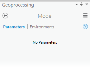 Model tool with no parameters
