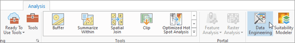 Data Engineering button on the Analysis ribbon tab