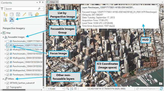 Image space controls and information