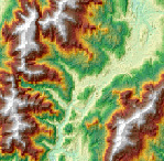 Example shaded relief image