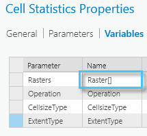 Cell Statistics Properties
