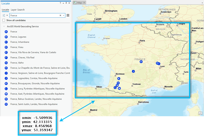 Zoom to geocode result based on the feature's bounding box